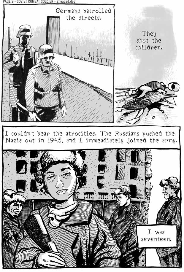 Soviet Combat Soldier Comic Book Page 2