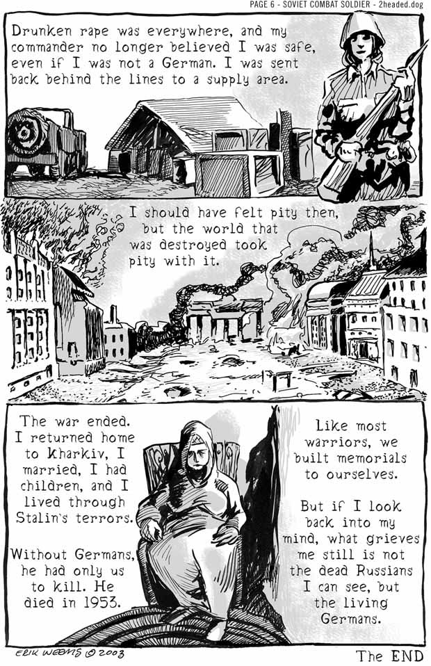 Soviet Combat Soldier Comic Book Page 6